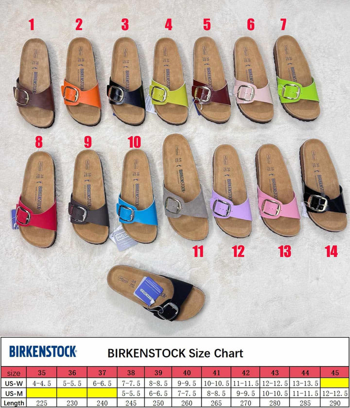 B-irk 1 Strap Sandals NEW (1-7)
