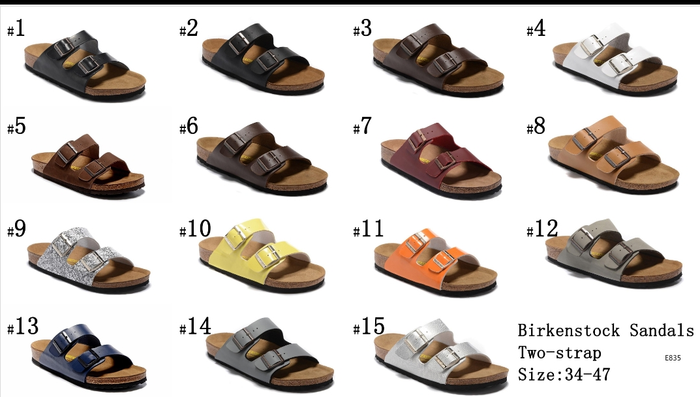 B-irk 2 Strap Sandals 1-8
