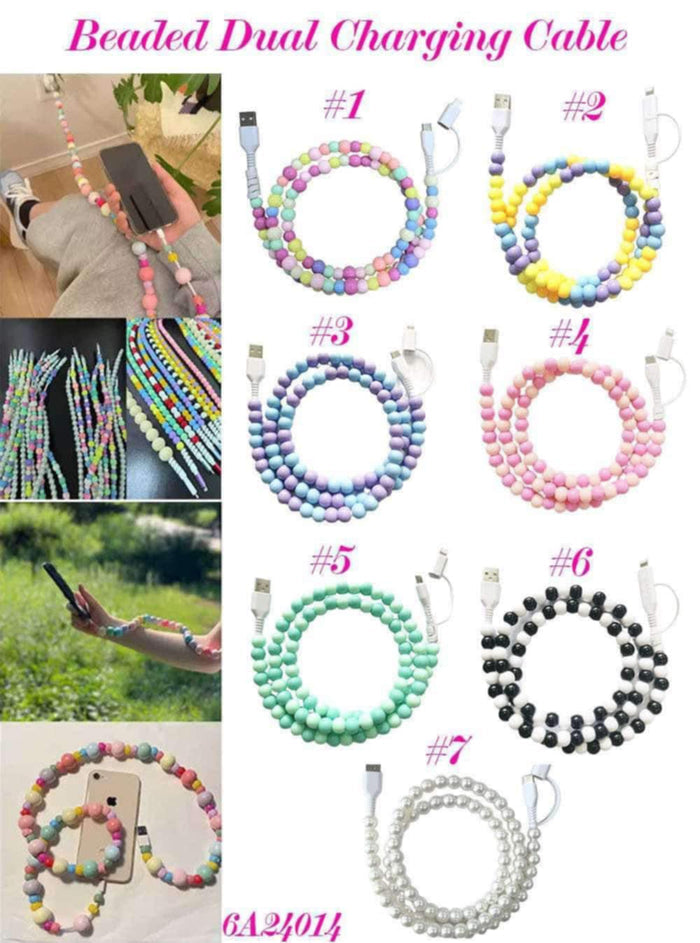 Beaded Charging Cable