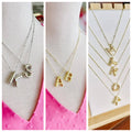 Bubble Initial Necklace