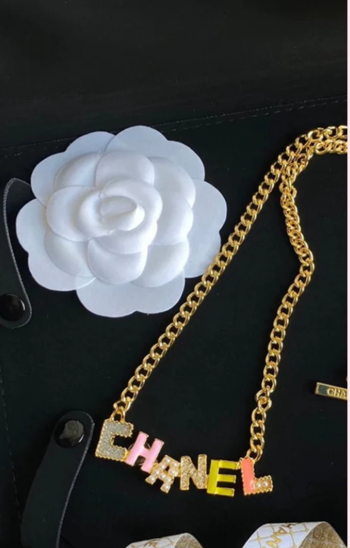 CC Block Letter Necklace