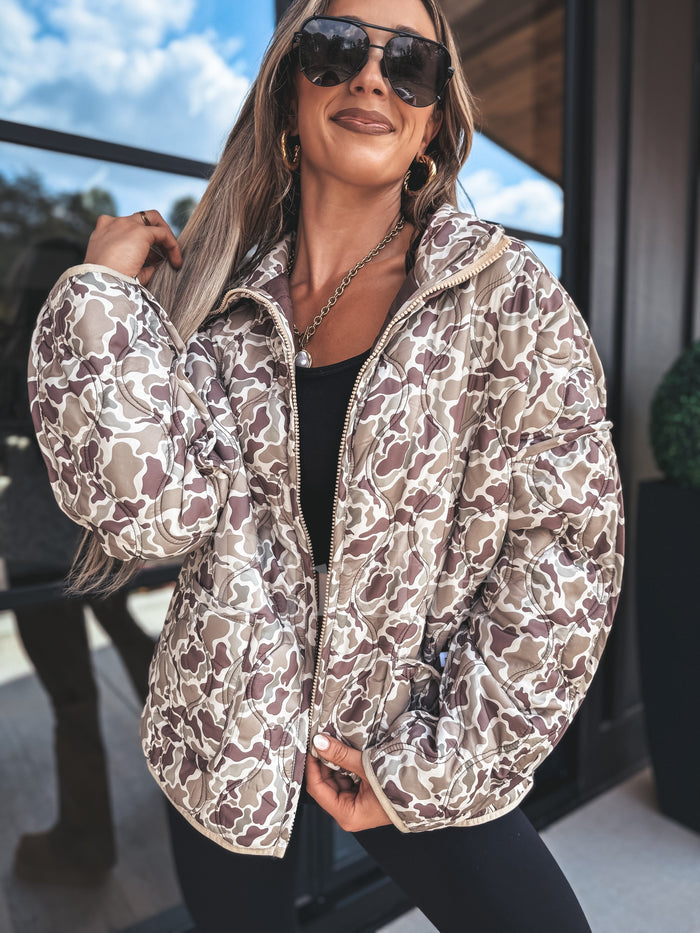 Cozy Cloud Jacket in Duck Camo
