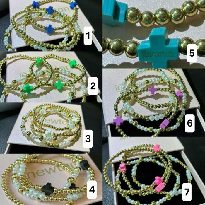 E Stacked Beaded Bracelets 2