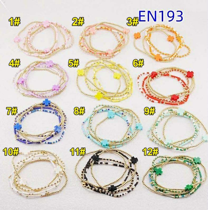 E Stacked Bracelets NEW 7