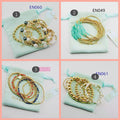 E Stacked Bracelets NEW!!