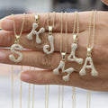 Encrusted Initial Necklace