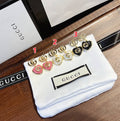 G*G Earrings Heart Drop Stud