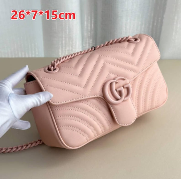 G*G Quilted All Pink Pastel Bag