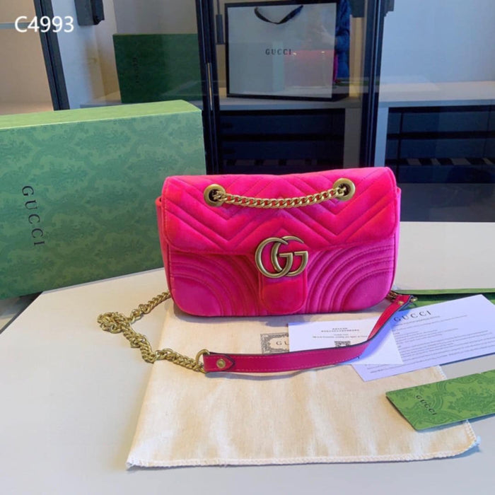 G*G Quilted Velvet Bright Bags