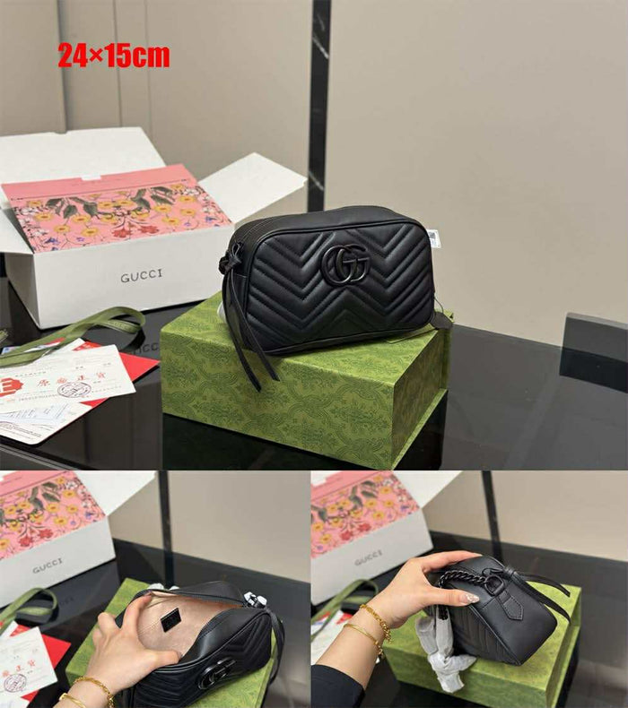 G*G  Quilted Zig Bag B/B