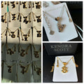 K-S Bubble Jewel Initial Necklace
