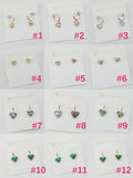 K-S Heart Earrings