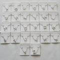 K-S Silver Pearl Initial Necklace