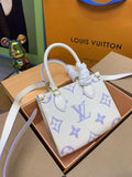 L Bag White/Lavender