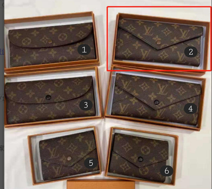 L Brown Mono Bags 1-6