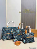 L Checker/Palm Tote  S/M/L