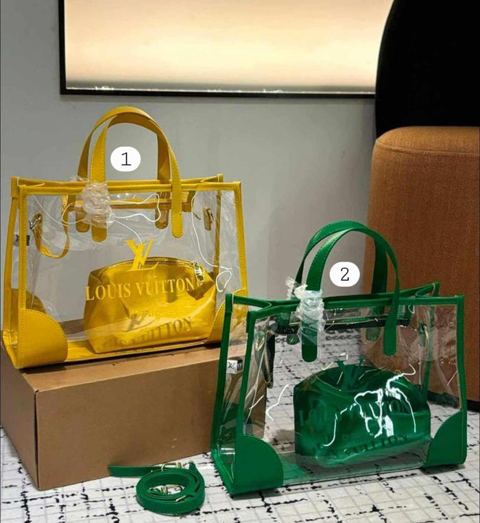 L Clear Tote Shoulder Bag Colors