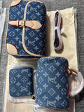 L Denim Bag Set