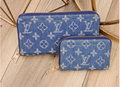 L Denim Mono Wallets