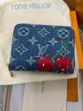 L Denim/Mono Wallet