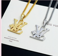 L Logo Chain Necklace