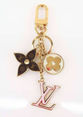 L Logo Charm Keychain 3