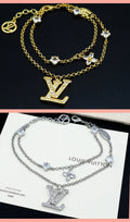 L Logo Charm Necklaces