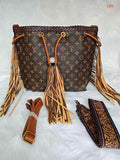 L Mono Fringe Bag New
