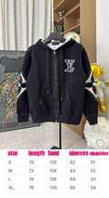 L Mono Zip Up B&W