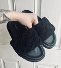L Pillow Slide Sandal Black