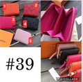 L Small Mono Zip Wallets