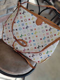 L White/Multi Bag