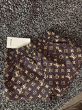🍋 Lu Boujee Mono Shorts Brown