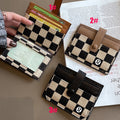 🍋 Lu Checkered Cardholder Wallet