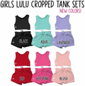🍋 Lu Kids Cropped Tank Sets New Colors