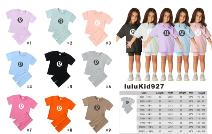 🍋 Lu Kids Short & Tshirt Sets