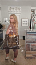 Mono jumbo shopper tote