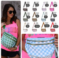 NEW Large Crossbody Checkered Bags