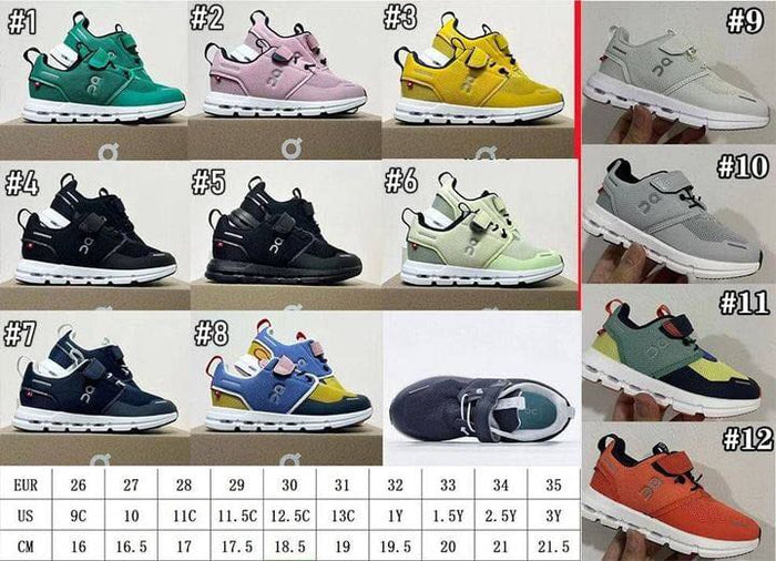 On C Shoes Kids NEW Styles 1-8