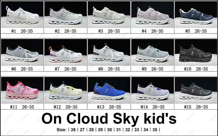 On C Sky Shoes Kids 1-8