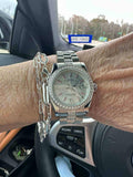 R Silver/Pale Pink Watch