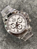 R Silver/White Watch