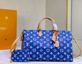 Royal Blue Mono Duffle