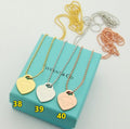T Heart Necklace Ball Chain