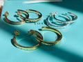 T Hoop Earrings