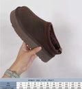 U Chocolate Brown Platform Slip-On Boot