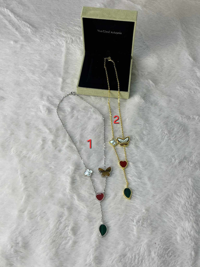 Van C clover/Heart Necklace