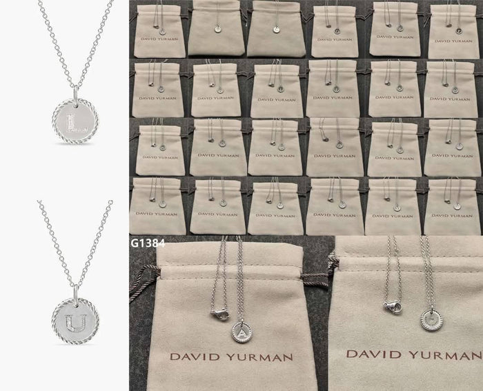 What a deal Wendsday David initial necklace